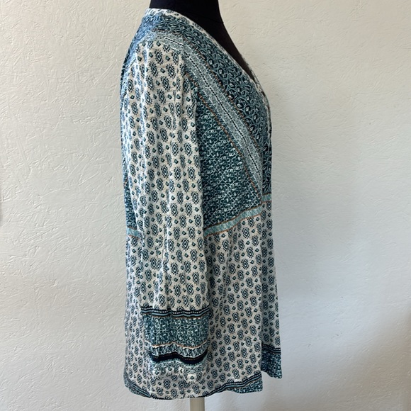 Orvis Knit Boho Print Shirt - Picture 2 of 10